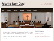 Tablet Screenshot of fellowshipbaptist-me.org